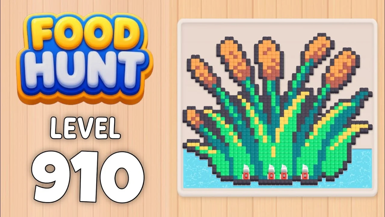 Food Hunt Level 910 board layout
