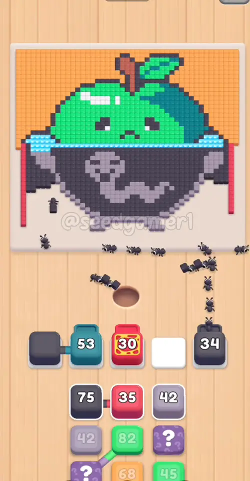 Two dark grey blocks take the only two slots that recycle