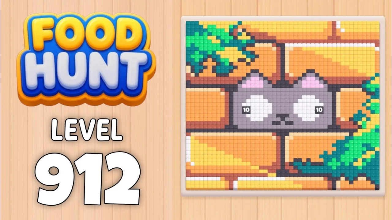 Food Hunt Level 912 board layout