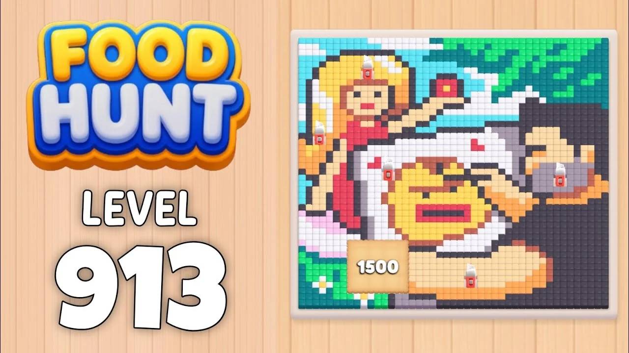 Food Hunt Level 913 board layout