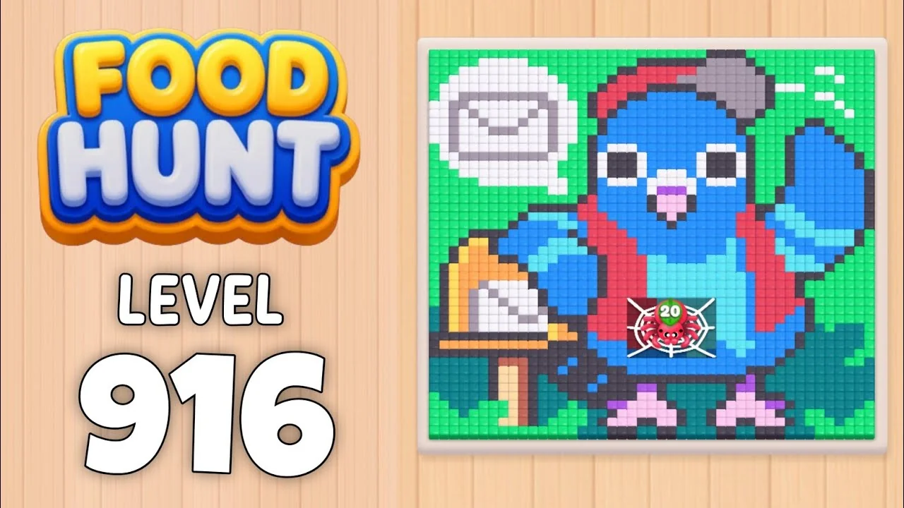 Food Hunt Level 916 board layout