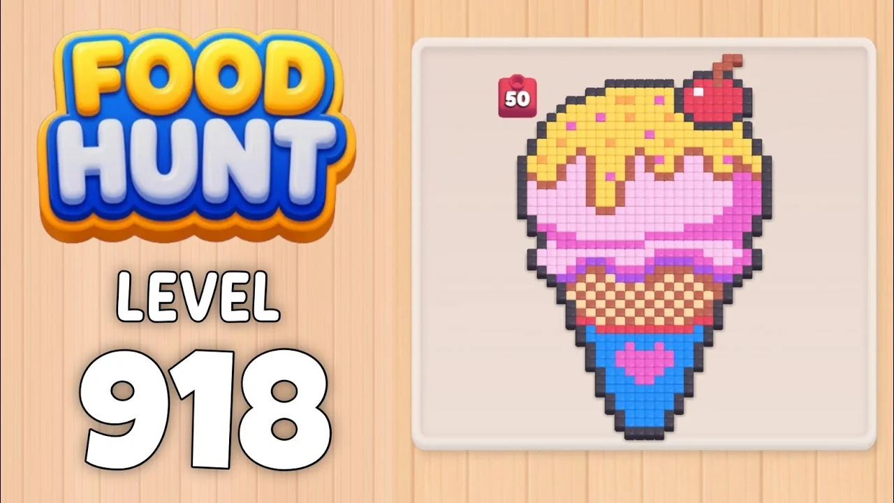 Food Hunt Level 918 board layout