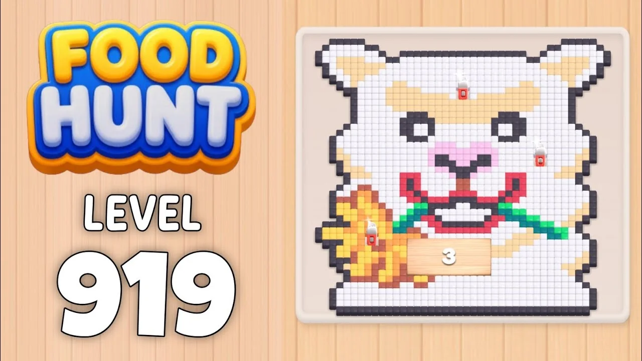 Food Hunt Level 919 board layout