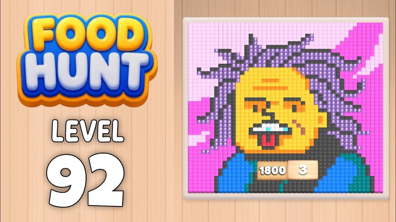 Food Hunt Level 92 board layout