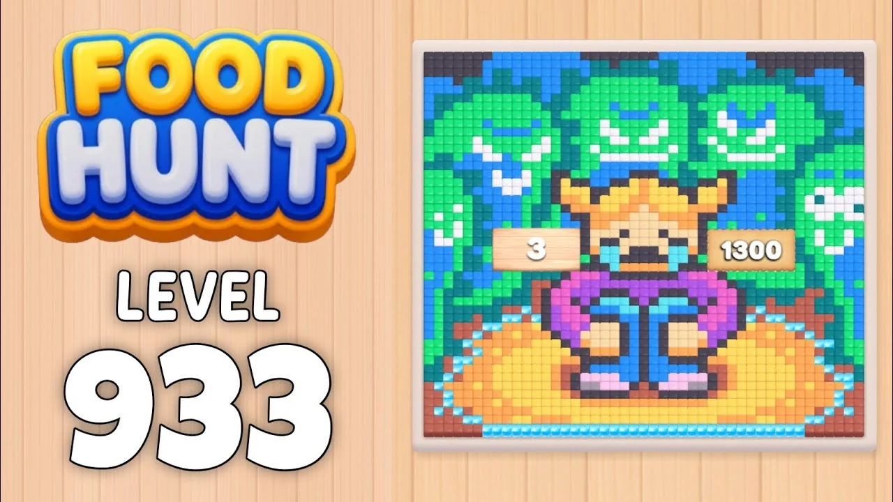 Food Hunt Level 933 board layout