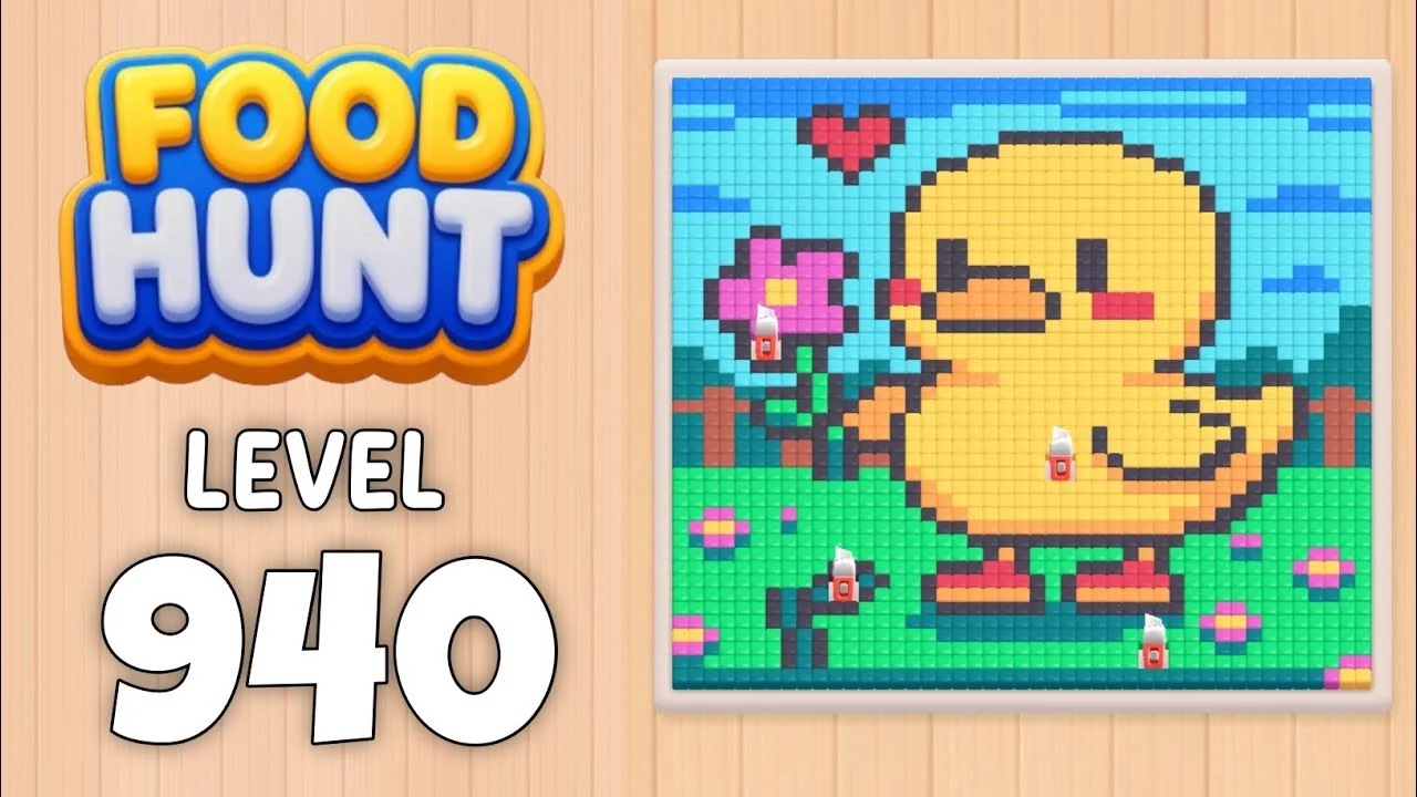 Food Hunt Level 940 board layout