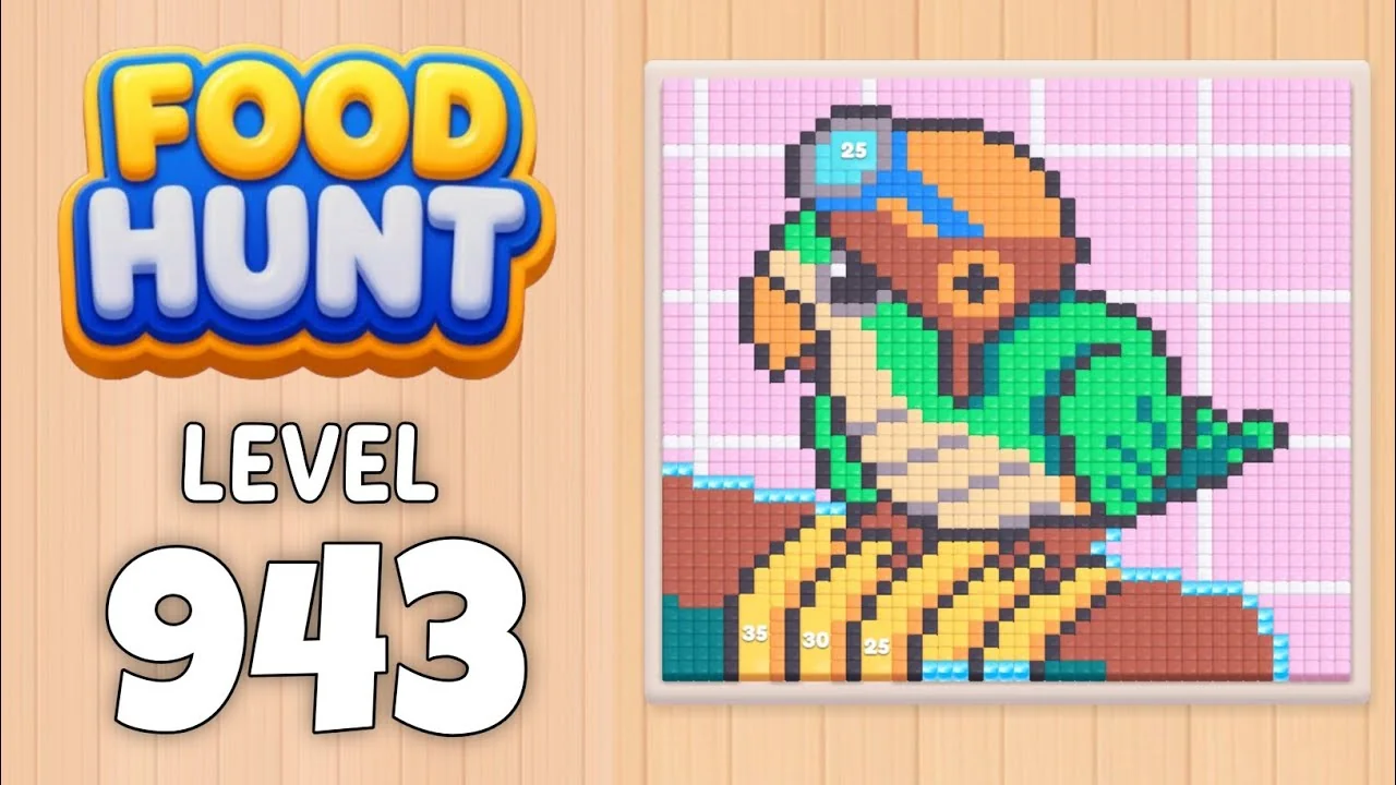 Food Hunt Level 943 board layout