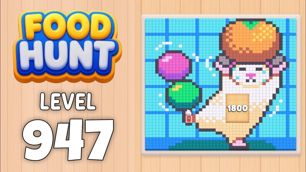Food Hunt Level 947 board layout