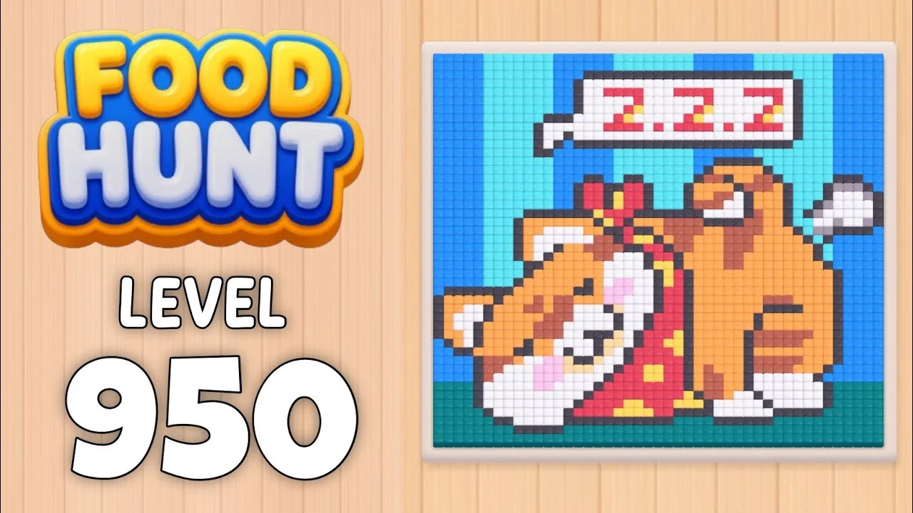 Food Hunt Level 950 board layout