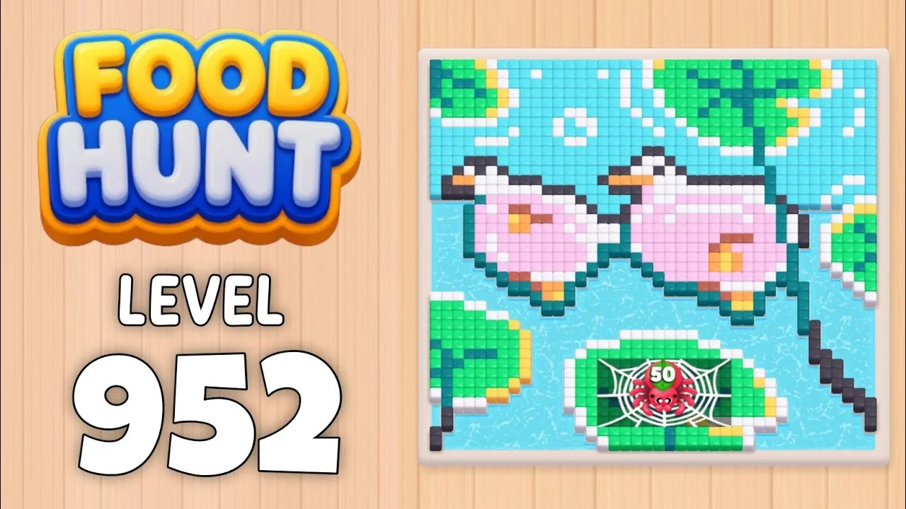 Food Hunt Level 952 board layout