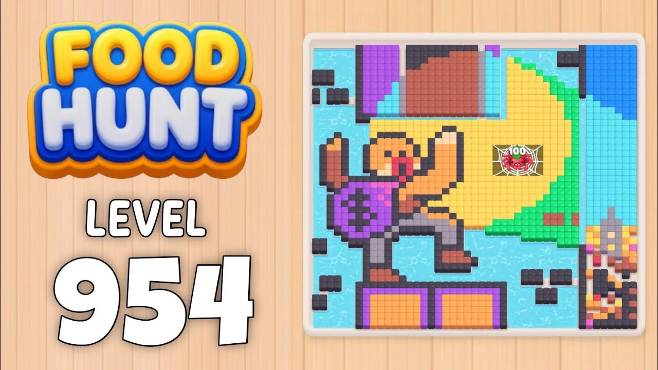 Food Hunt Level 954 board layout