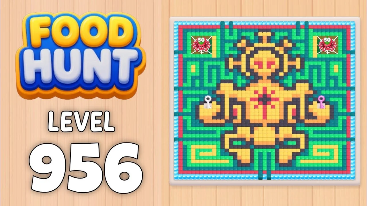 Food Hunt Level 956 board layout