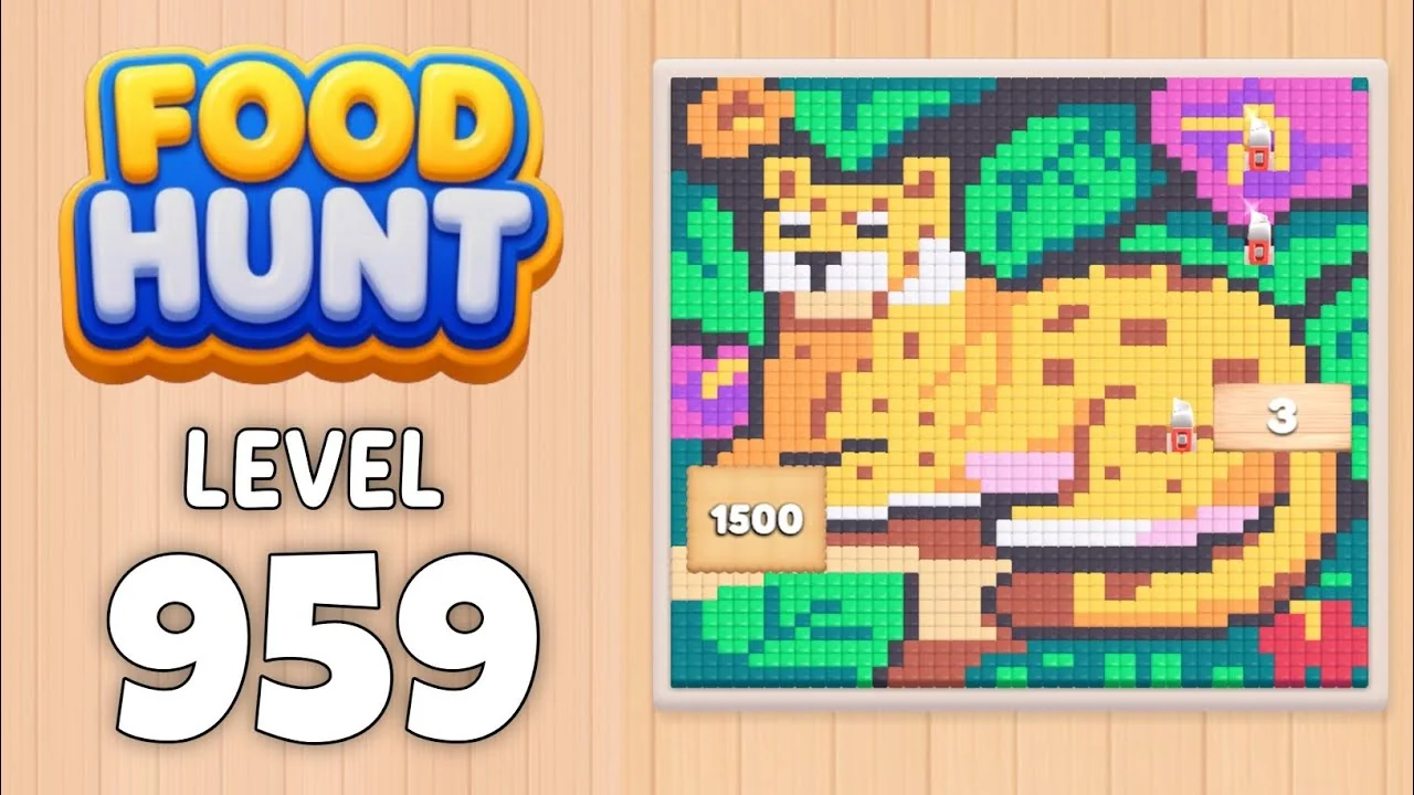 Food Hunt Level 959 board layout
