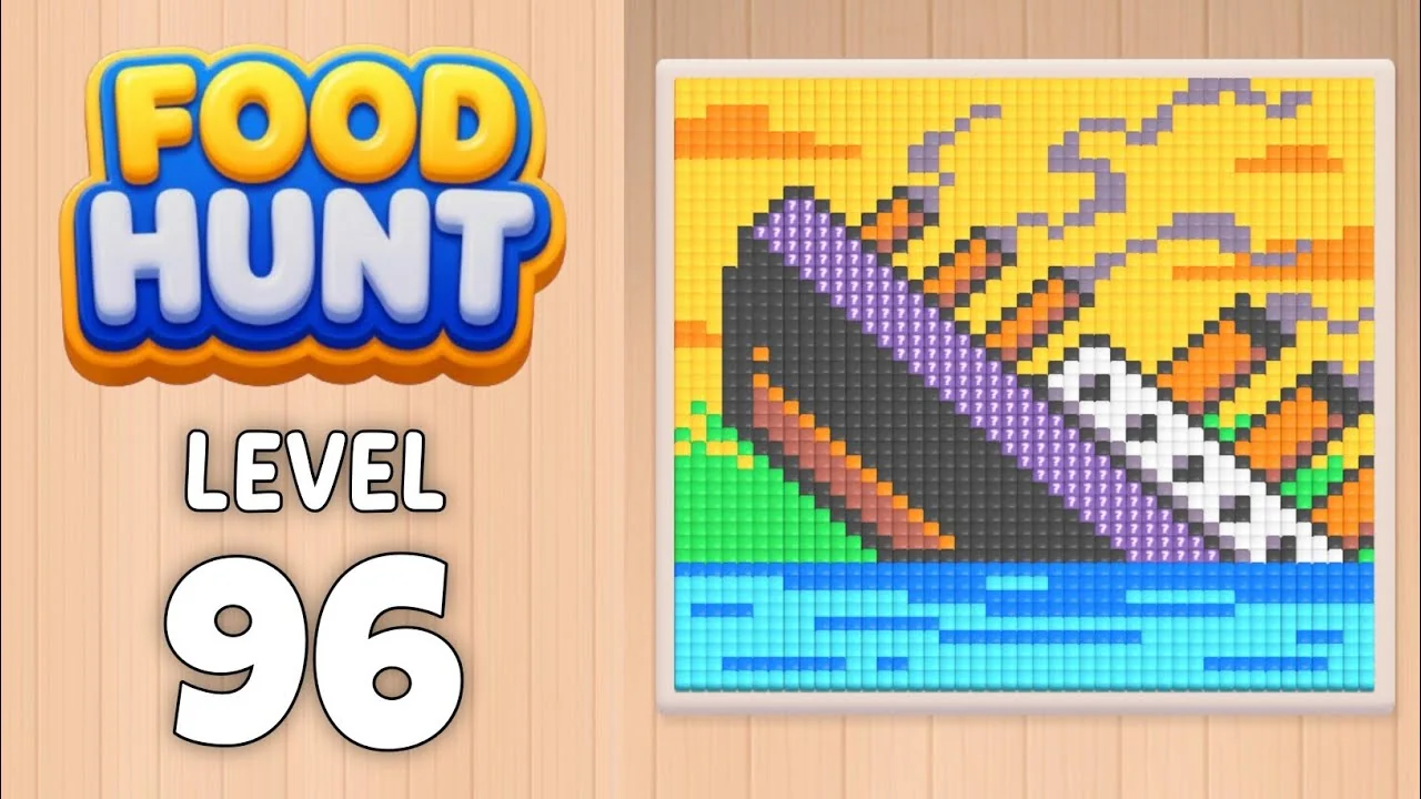 Food Hunt Level 96 board layout