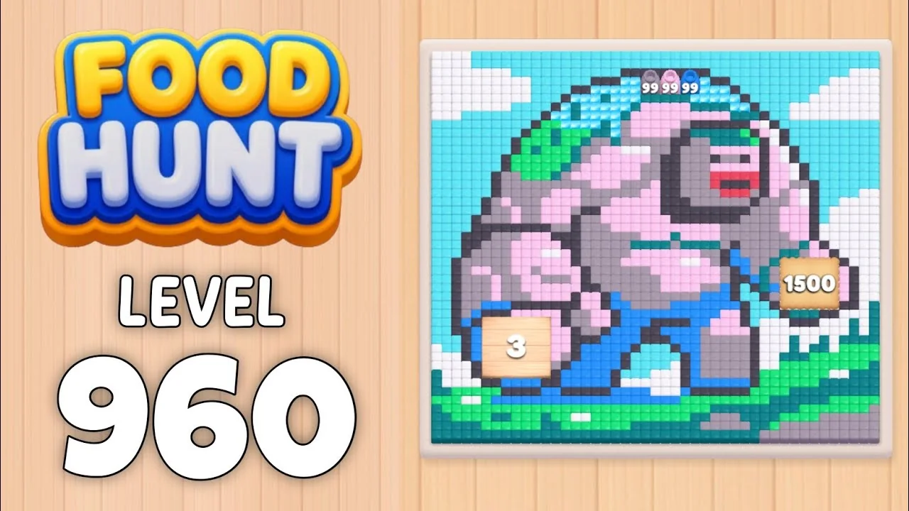Food Hunt Level 960 board layout