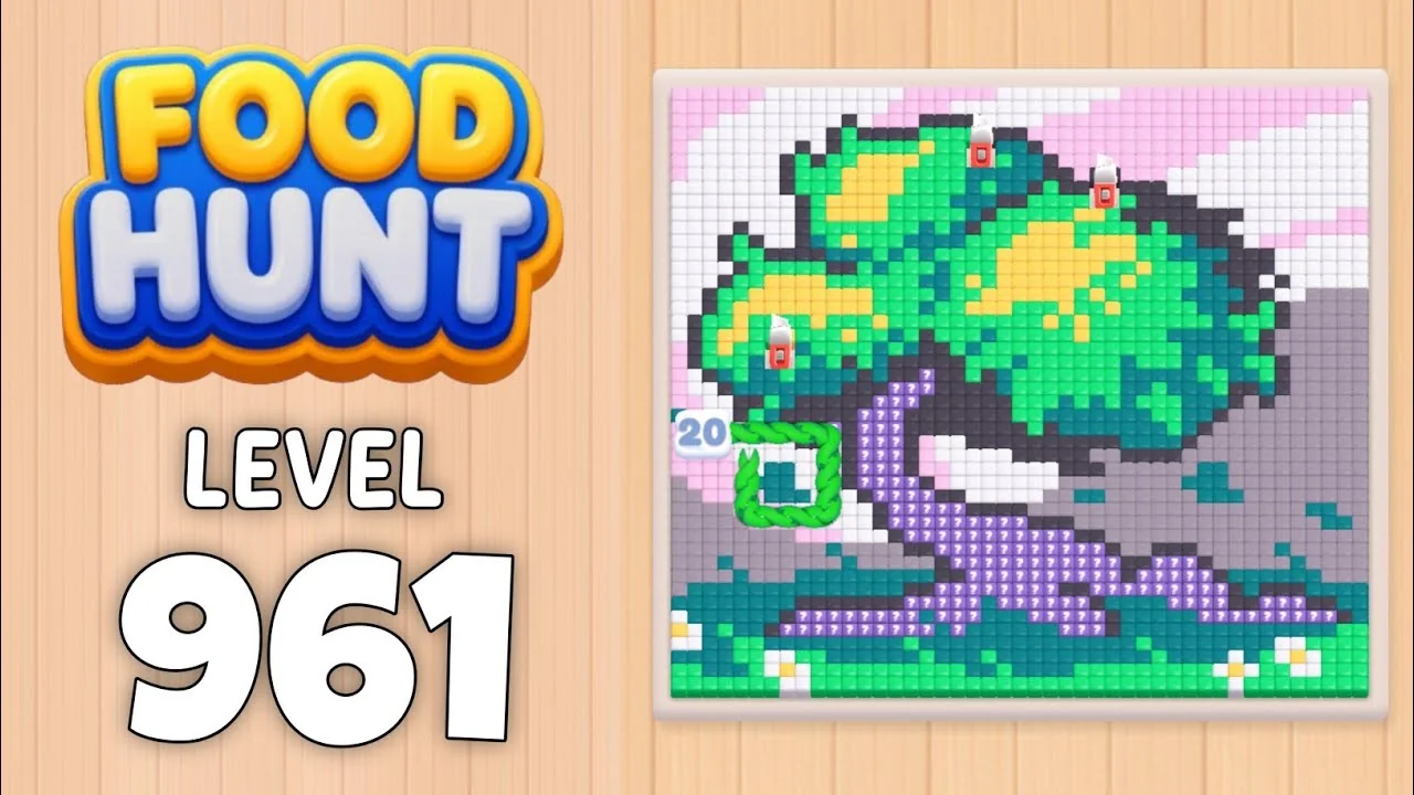 Food Hunt Level 961 board layout