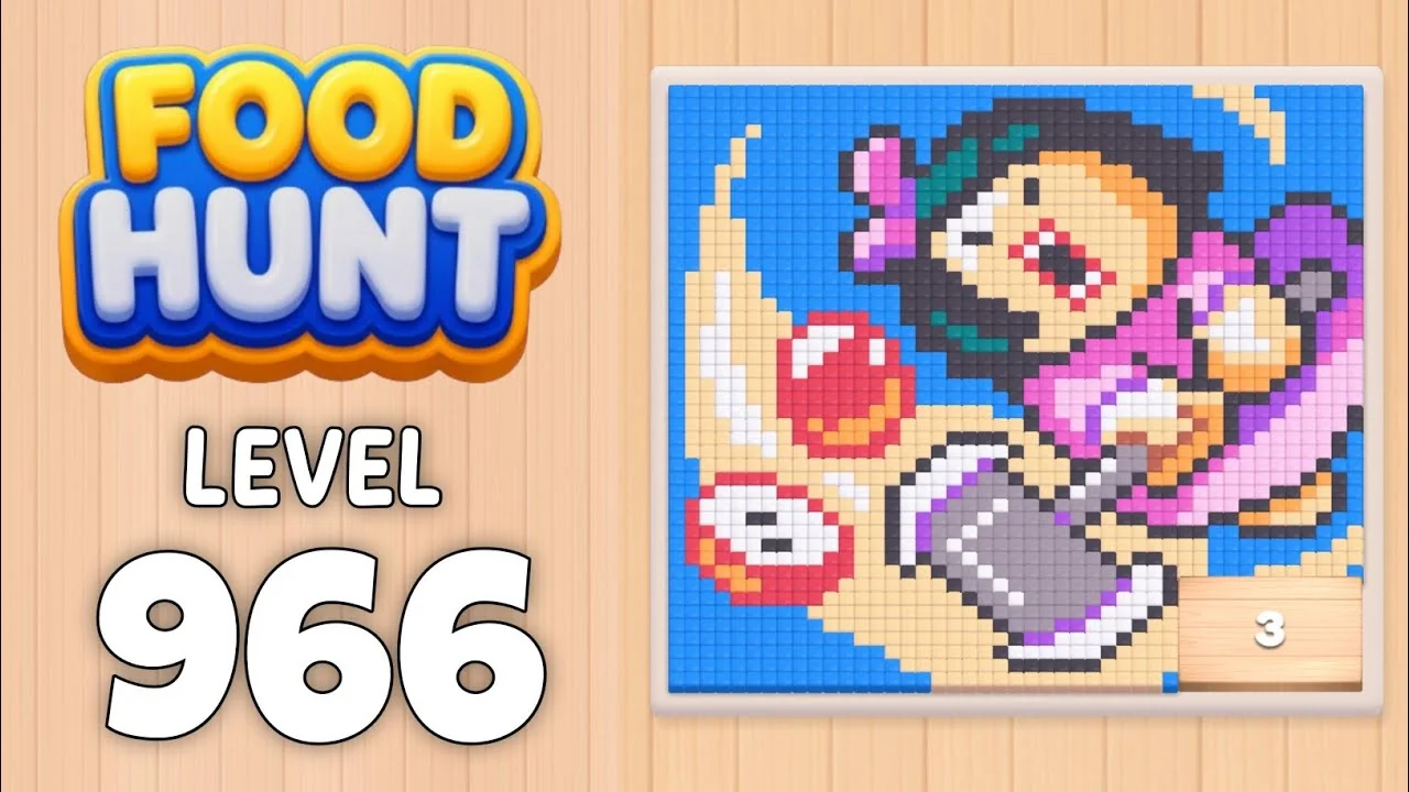 Food Hunt Level 966 board layout