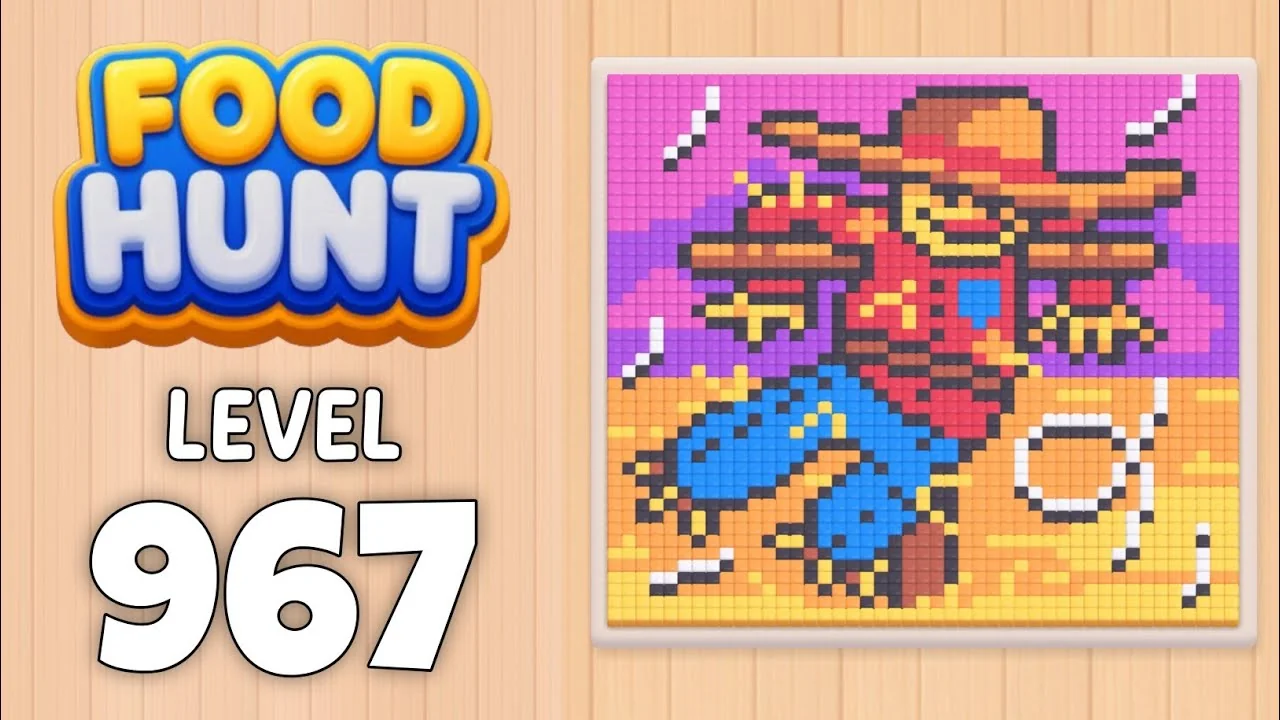 Food Hunt Level 967 board layout
