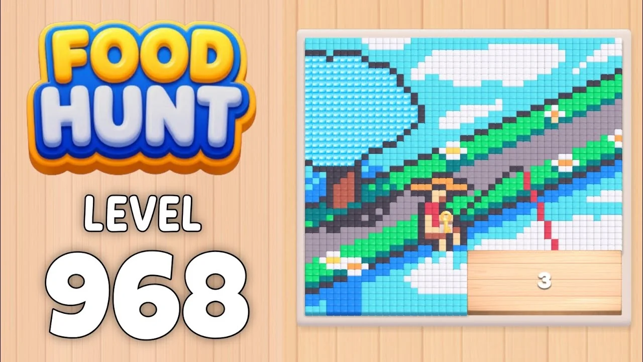 Food Hunt Level 968 board layout