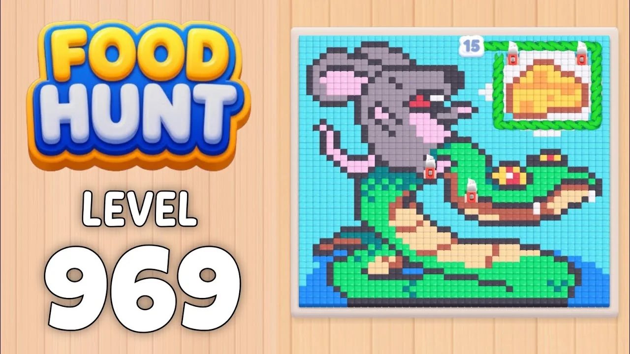 Food Hunt Level 969 board layout