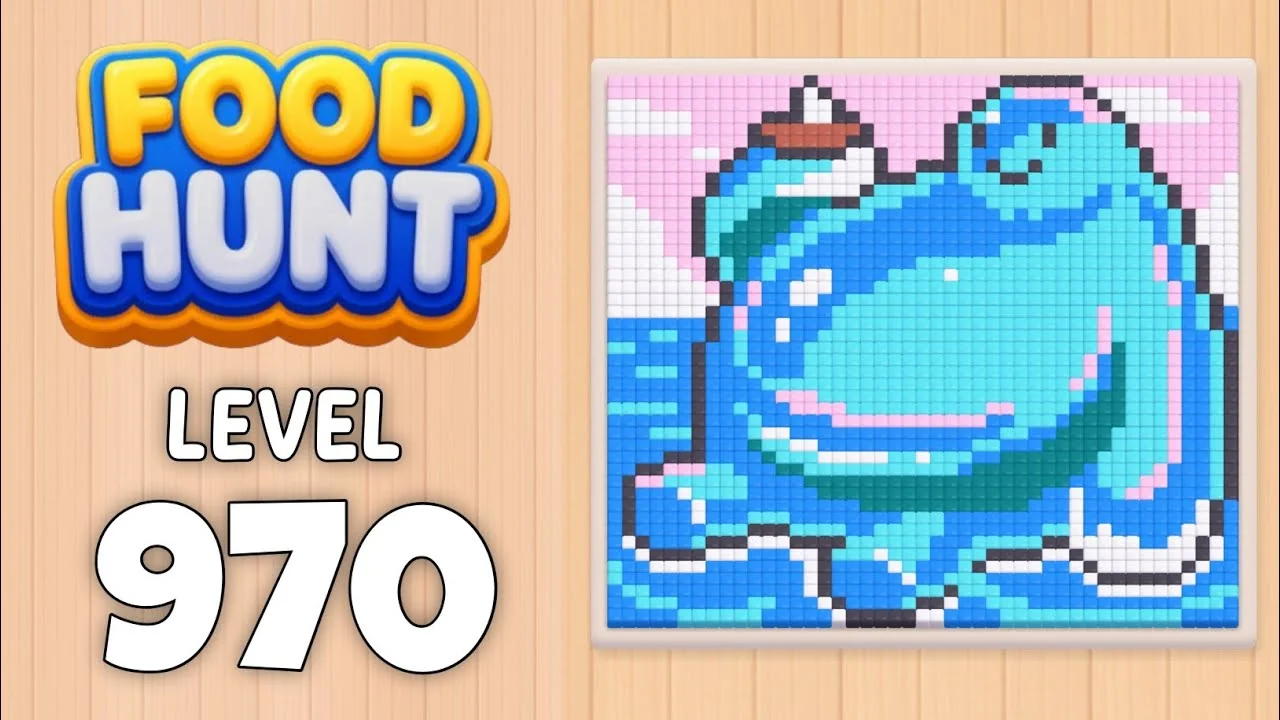 Food Hunt Level 970 board layout