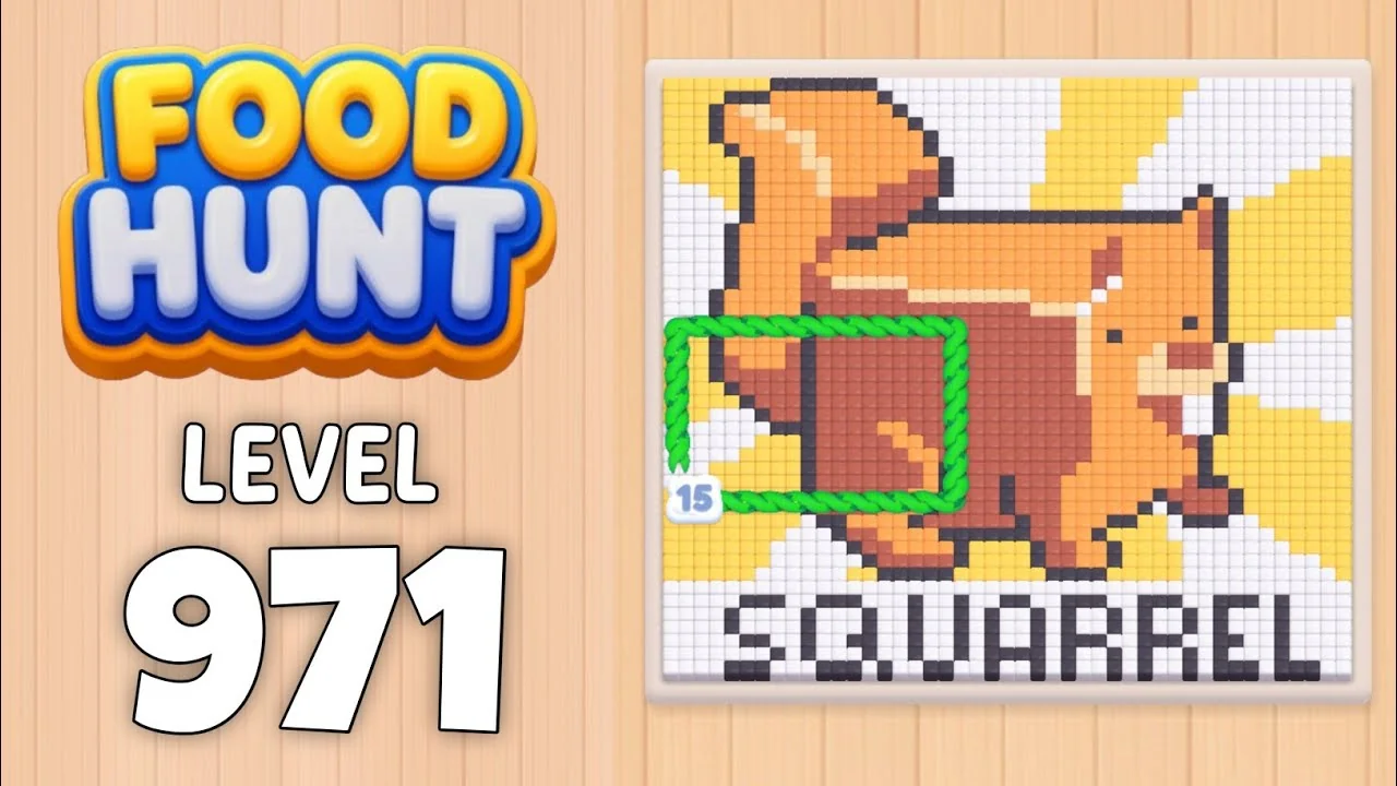 Food Hunt Level 971 board layout