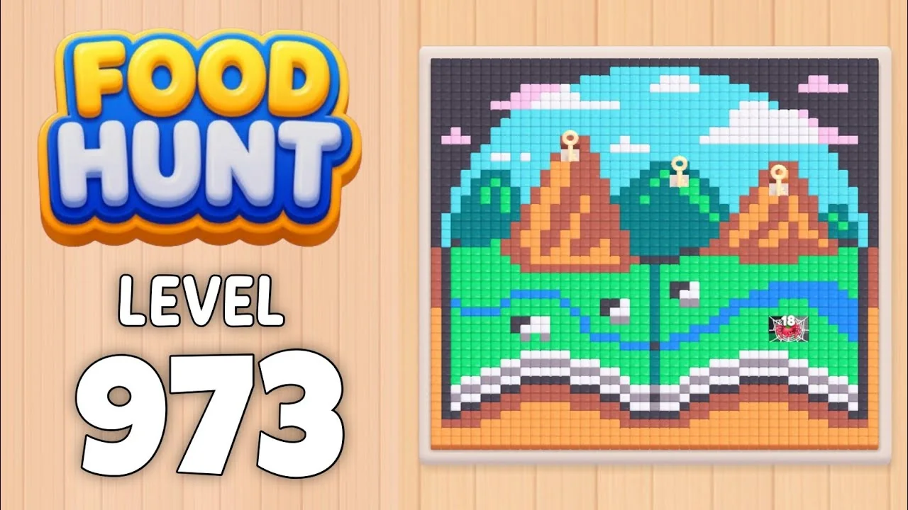 Food Hunt Level 973 board layout