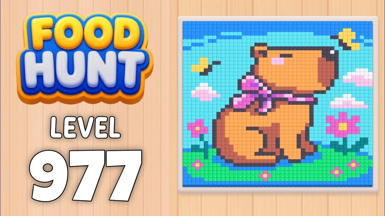 Food Hunt Level 977 board layout