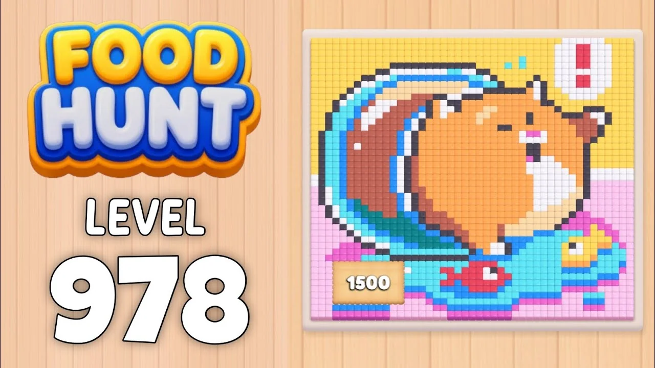 Food Hunt Level 978 board layout