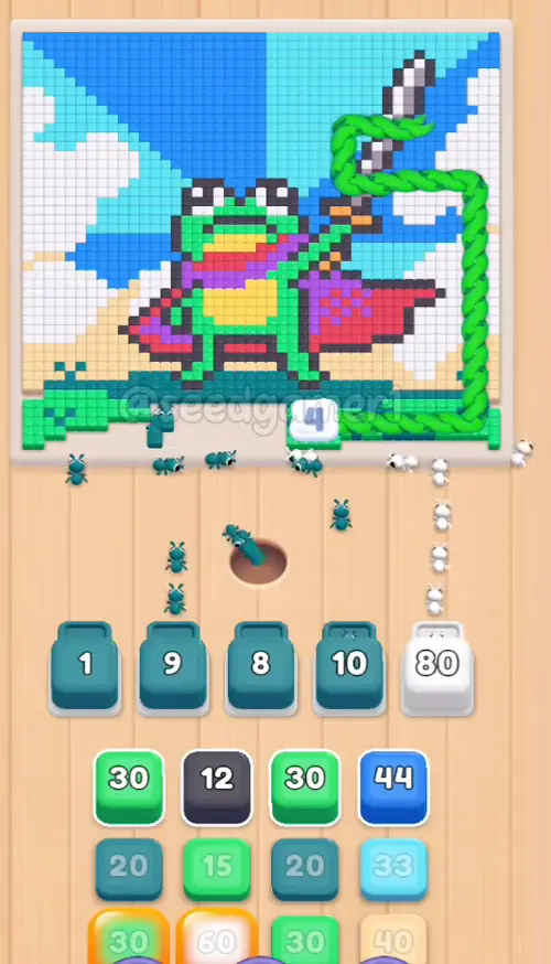 White 88 lands in slot 5 - the biggest block of the level