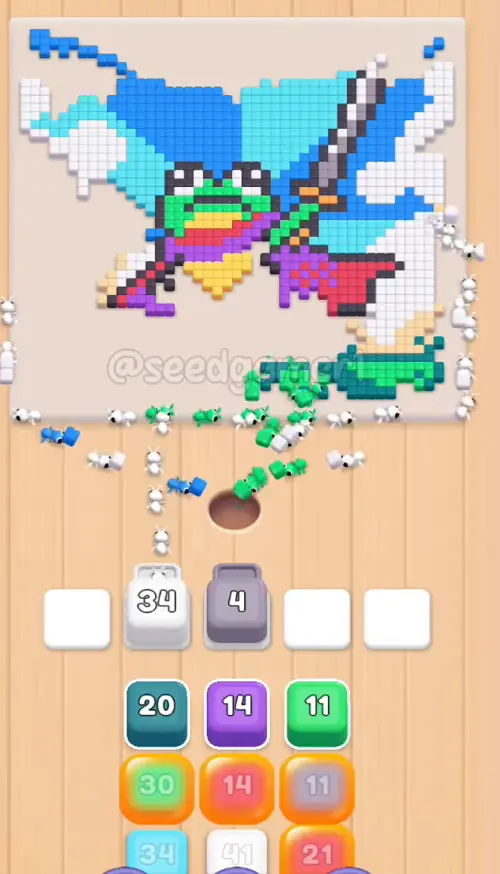 Four slots keep recycling while Mauve 6 sits frozen in slot 3