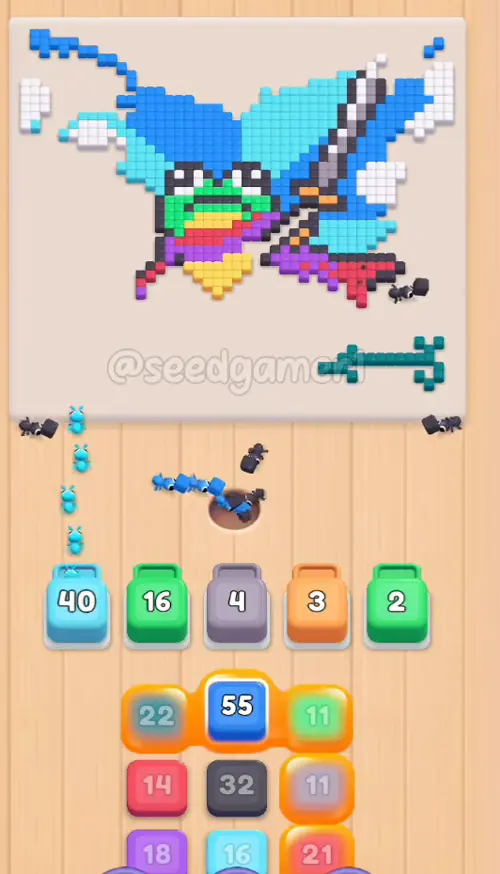 Green 17 and Orange 3 hold their slots while the picture slowly drains