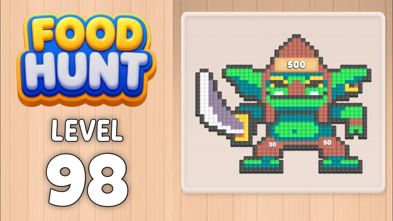 Food Hunt Level 98 board layout