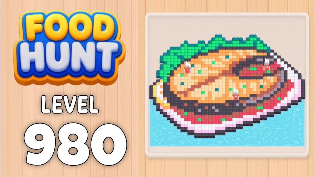 Food Hunt Level 980 board layout