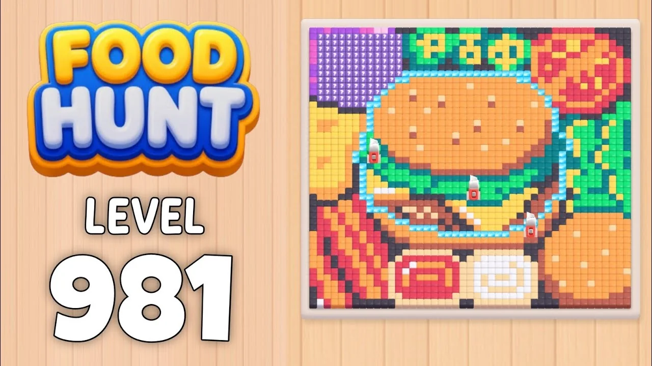 Food Hunt Level 981 board layout