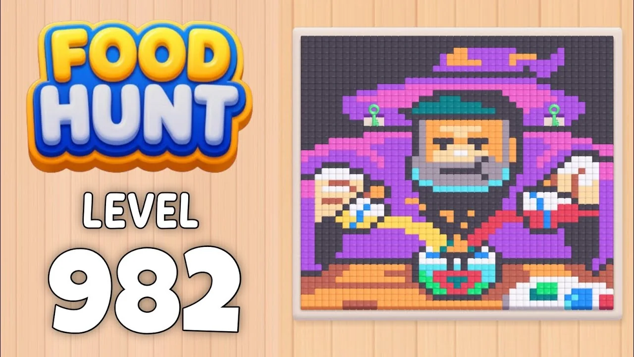 Food Hunt Level 982 board layout