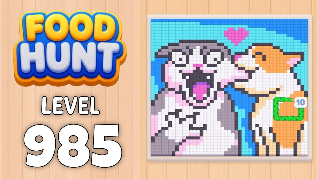 Food Hunt Level 985 board layout