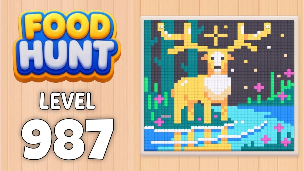 Food Hunt Level 987 board layout