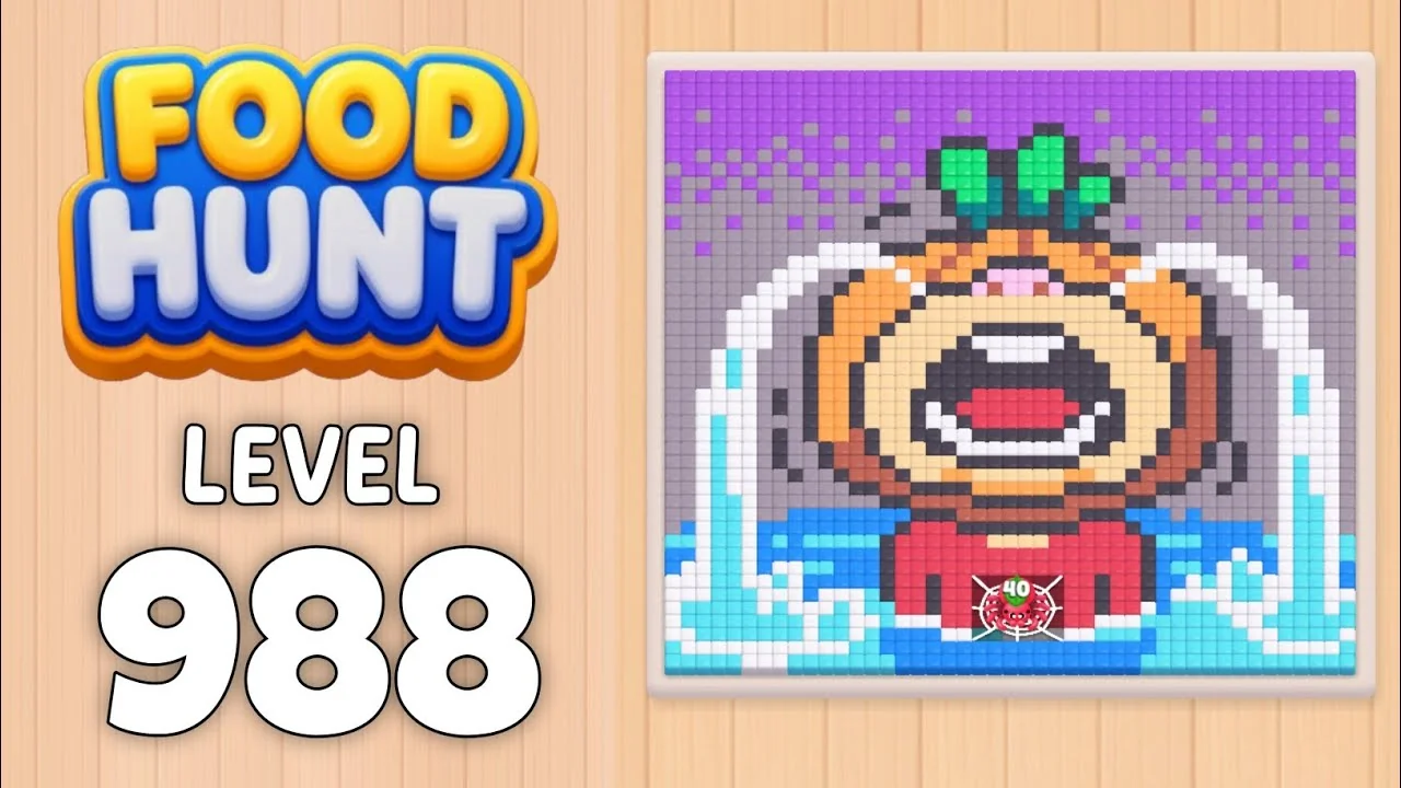 Food Hunt Level 988 board layout
