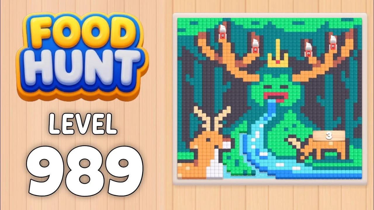 Food Hunt Level 989 board layout