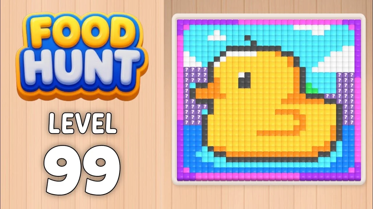 Food Hunt Level 99 board layout