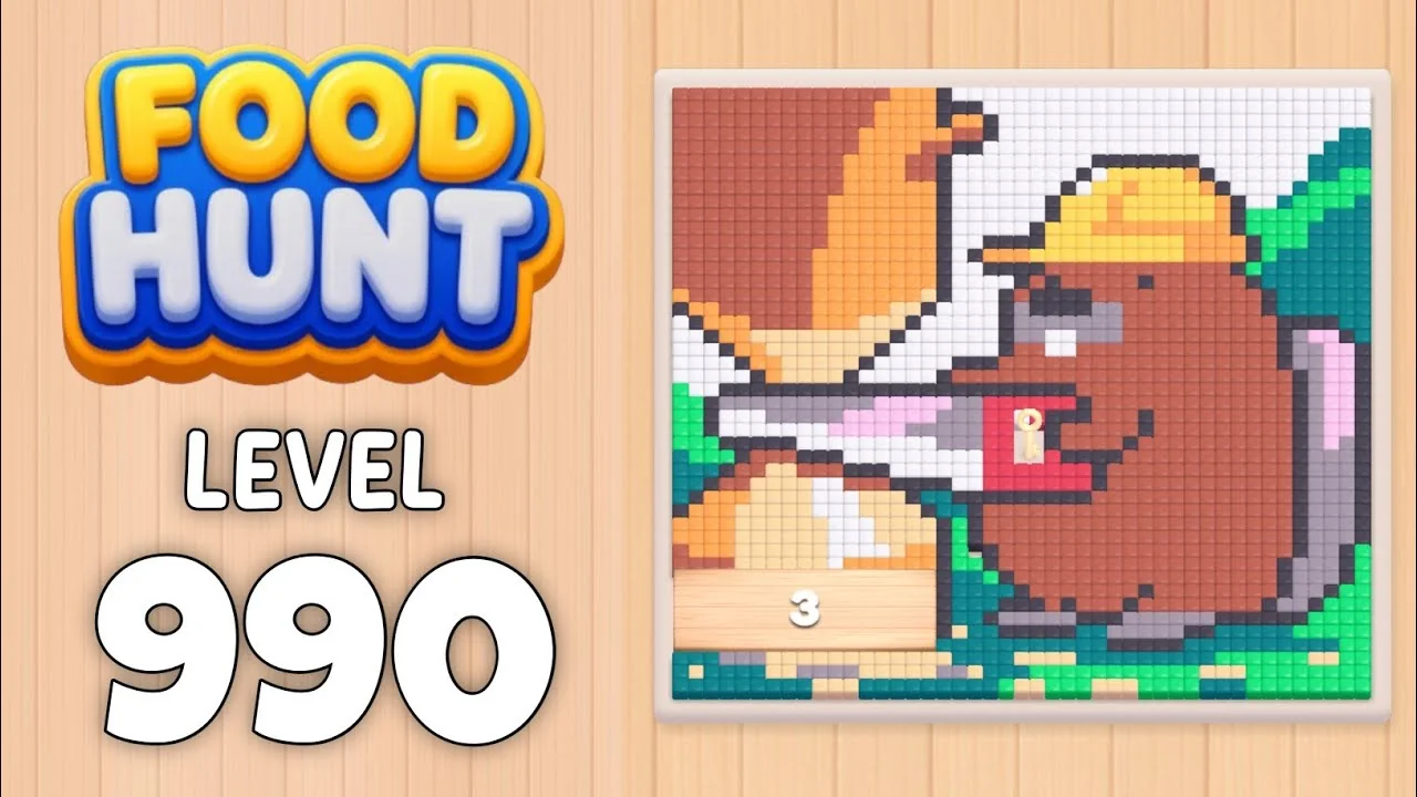 Food Hunt Level 990 board layout