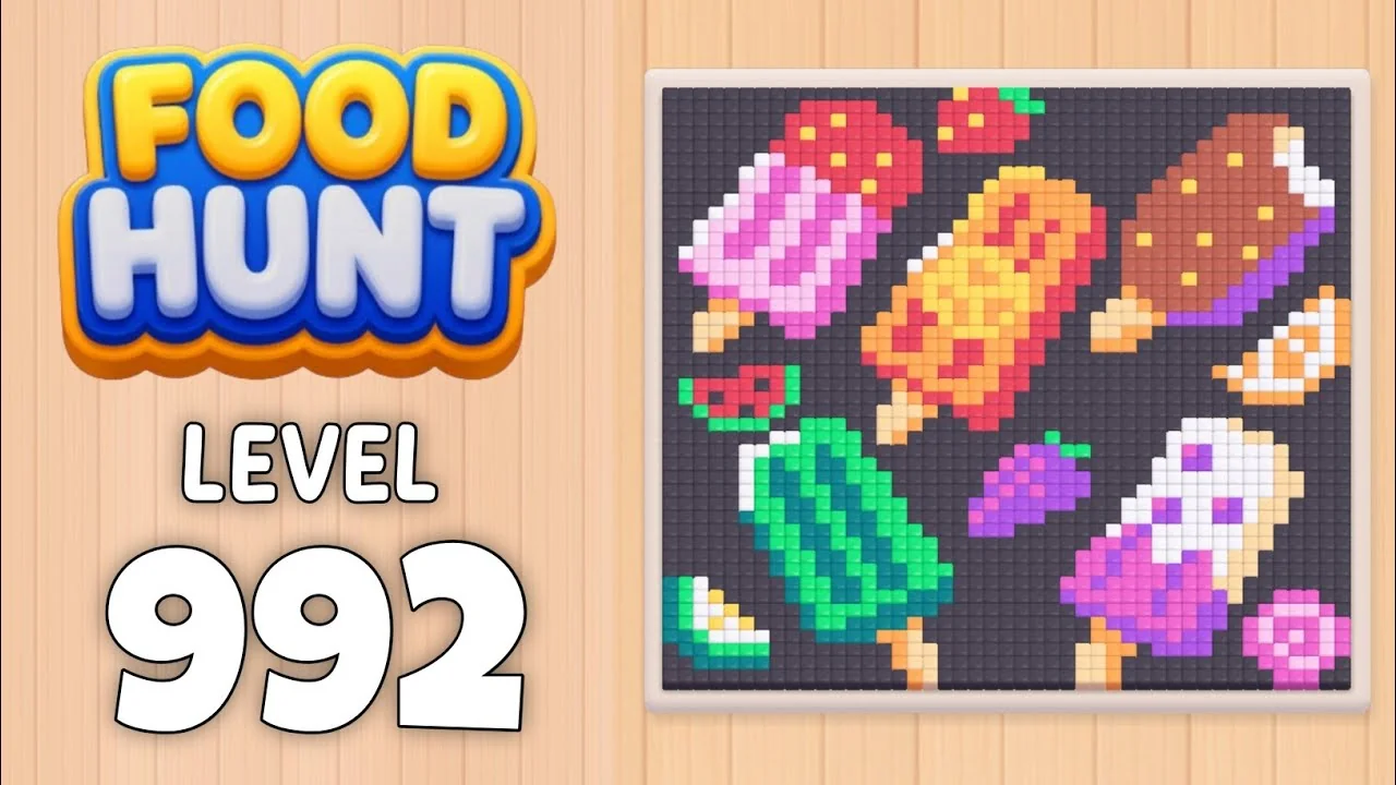 Food Hunt Level 992 board layout