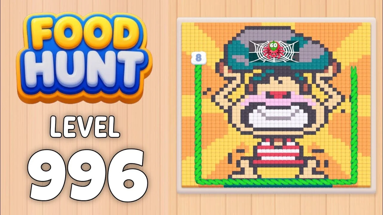 Food Hunt Level 996 board layout