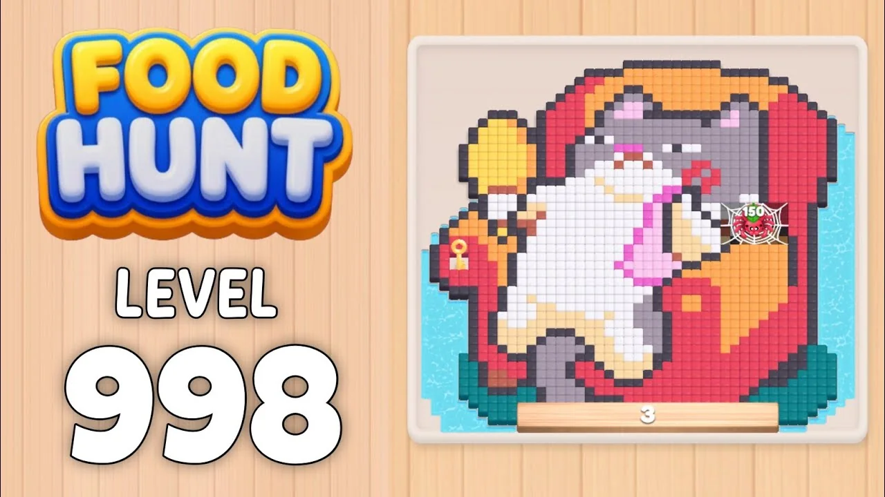 Food Hunt Level 998 board layout