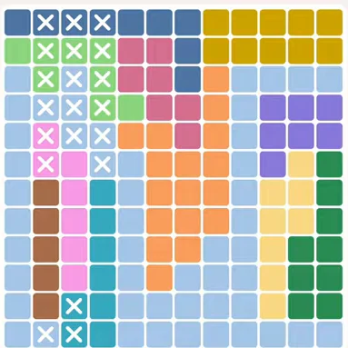Meowdoku daily challenge board for August 3, 2026