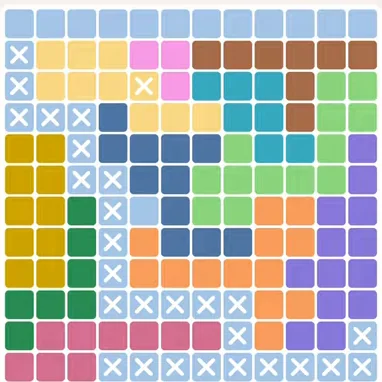 Meowdoku daily challenge board for August 6, 2026