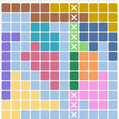 Meowdoku daily challenge board for August 7, 2026