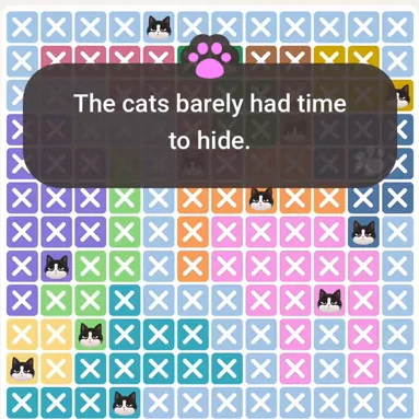 Solved board for the Meowdoku Daily Challenge on August 8, 2026