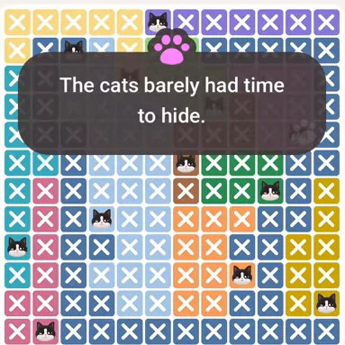 Solved board for the Meowdoku Daily Challenge on August 9, 2026